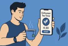 Aplicativo Enthusiast Tea Timer